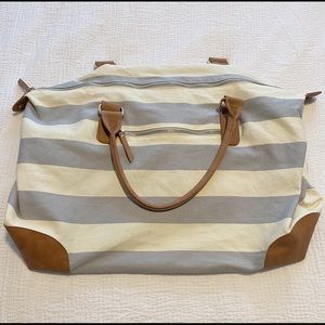 Striped Weekender Bag